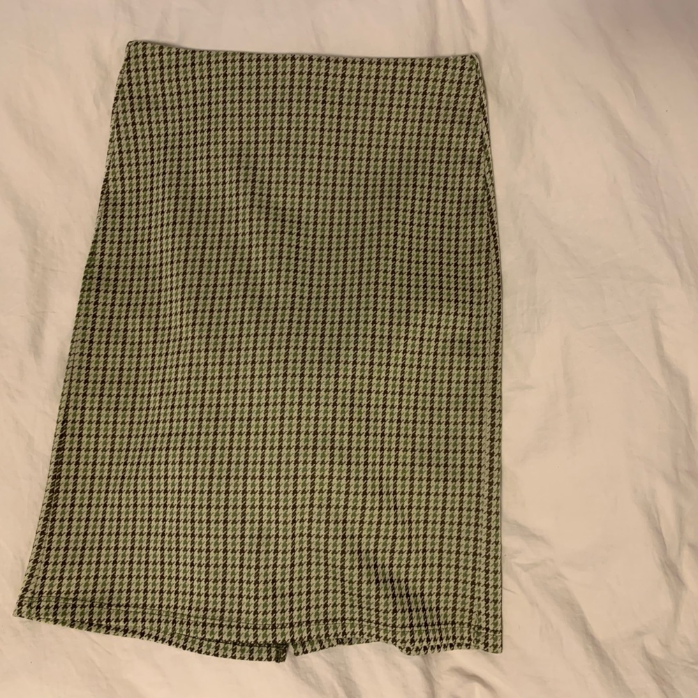 Plaid Midi Skirt